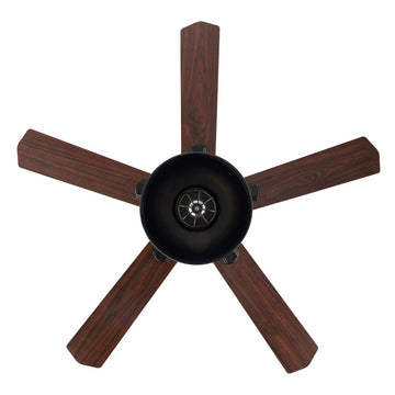 Ashton 52" Farmhouse Industrial Iron Dome Shade LED Ceiling Fan With Remote - JONATHAN Y